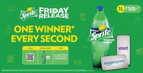 Sprite : Win Free 1 Month Amazon Prime Membership & 7 Days Voot Subscription.
